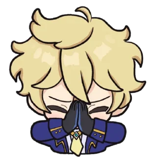 🙏 emoji mika genshin// Telegram sticker 6 of 10