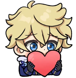 ❤ emoji mika genshin// Telegram sticker 5 of 10