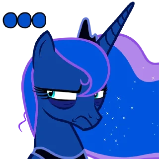 😑 emoji I'm Luna | by @Ha1Gud Telegram sticker 22 of 40