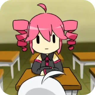 😳 emoji Kasane Teto by @Miyamura_01 2.0 Telegram sticker 14 of 52