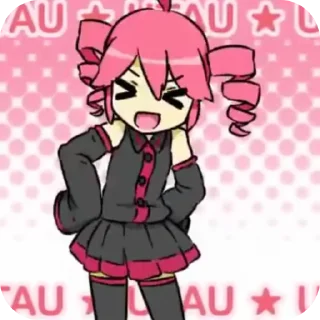 😝 emoji Kasane Teto by @Miyamura_01 2.0 Telegram sticker 21 of 52