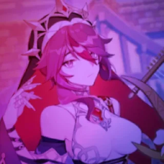 🥀 emoji Rosaria : t.me/GenshStik ; @NonAmE0115171 Telegram sticker 9 of 40