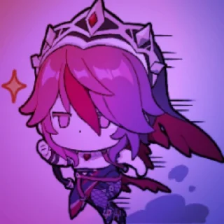 😄 emoji Rosaria : t.me/GenshStik ; @NonAmE0115171 Telegram sticker 18 of 40