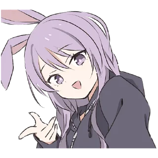 Sticker from Фиолетовая зайка @Nyasticks