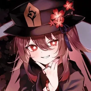 🍷 emoji ху тао💓 Telegram sticker 14 of 51