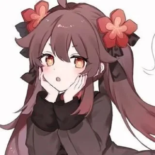 🍷 emoji ху тао💓 Telegram sticker 23 of 51