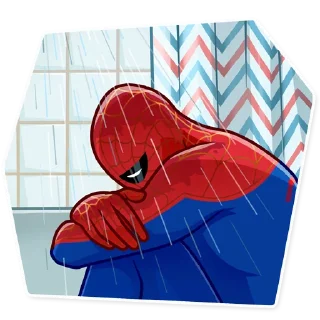 😢 emoji Into the Spider-Verse Telegram sticker 10 of 30