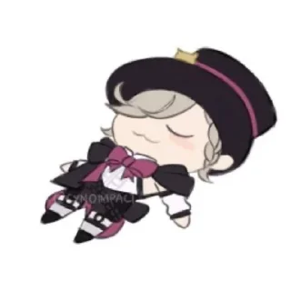 Sticker from Lyney : t.me/GenshStik ; @NonAmE0115171
