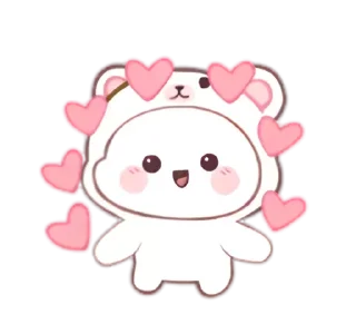 💗 emoji ૮꒰ 𝑠𝑛𝑜𝑤 𝑏𝑒𝑎𝑟 - @wexsavi 💗 ꒱ა Telegram sticker 16 of 24