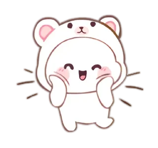 😊 emoji ૮꒰ 𝑠𝑛𝑜𝑤 𝑏𝑒𝑎𝑟 - @wexsavi 💗 ꒱ა Telegram sticker 5 of 24