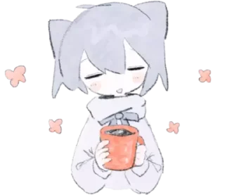 ☕ emoji ૮₍ ៸៸ ˃ ꒧ ˂ ⍝ ₎ა - @wexsavi ᭡ Telegram sticker 15 of 24