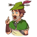 Sticker from Robin Hood