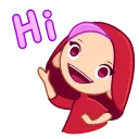 👋 emoji Red Riding Hood Telegram sticker 5 of 20