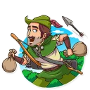 🏃 emoji Robin Hood Telegram sticker 6 of 30
