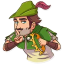 🤐 emoji Robin Hood Telegram sticker 16 of 30
