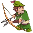 😉 emoji Robin Hood Telegram sticker 17 of 30