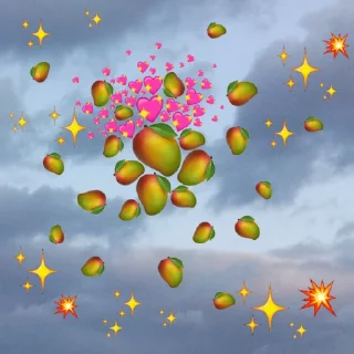 🥭 emoji emoji in the sky by @my_unrefined Telegram sticker 7 of 61