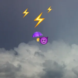 😈 emoji emoji in the sky by @my_unrefined Telegram sticker 15 of 61