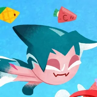 🙂 emoji Сорбет Шарк Кукі @crkstickersua Telegram sticker 15 of 29