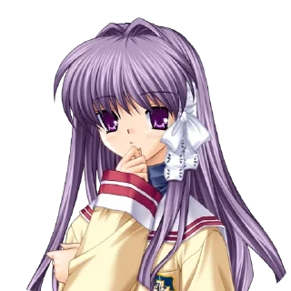 🫥 emoji Clannad Telegram sticker 13 of 100