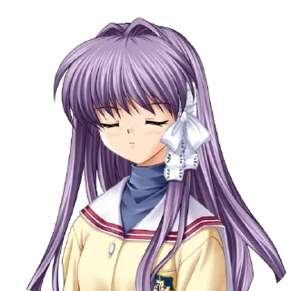 🫥 emoji Clannad Telegram sticker 19 of 100