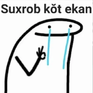 😢 emoji @black_angel_stick by @StikerYaratishbot Telegram sticker 16 of 20