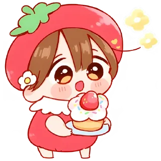 🎂 emoji Ичиго-чан Telegram sticker 24 of 32