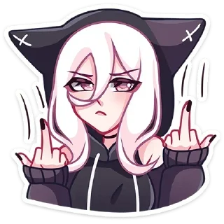 🖕 emoji Больше стикеров : @stickeriiiiiii Telegram sticker 24 of 48