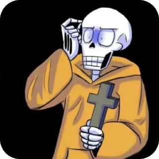 Sticker from UnderSwap Papyrus  @UndertaleDeltaruneStickersArts