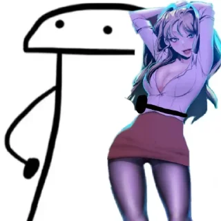 ❤️ emoji Я и моя тян @anime_stickerr Telegram sticker 16 of 21