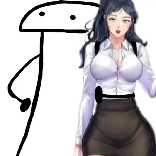 ❤️ emoji Я и моя тян @anime_stickerr Telegram sticker 9 of 21