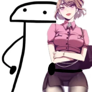 ❤️ emoji Я и моя тян @anime_stickerr Telegram sticker 14 of 21