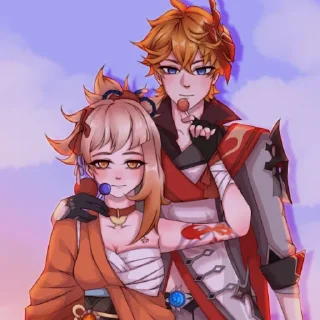 🌌 emoji Тарталья & Ёимия • @itsgensharts Telegram sticker 21 of 70