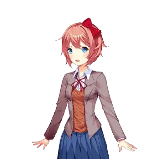 🌟 emoji Sayori Telegram sticker 8 of 119