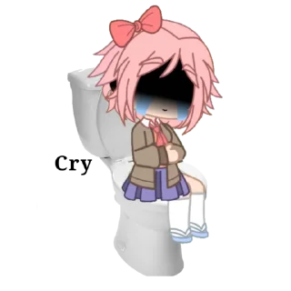 😤 emoji Sayori Telegram sticker 10 of 26