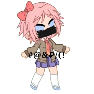 🤬 emoji Sayori Telegram sticker 18 of 26