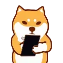 ✍️ emoji shiba jd Telegram sticker 18 of 25