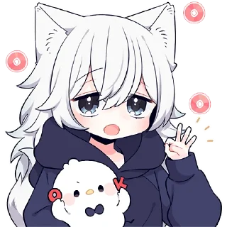 Sticker from Белая волчица @Nyasticks