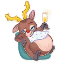 😏 emoji Mr. Deer Telegram sticker 6 of 31