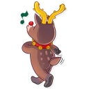 🚶 emoji Mr. Deer Telegram sticker 5 of 31