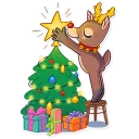 🎄 emoji Mr. Deer Telegram sticker 11 of 31