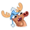 😧 emoji Deer | Олень Telegram sticker 24 of 33