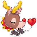 😘 emoji Mr. Deer Telegram sticker 3 of 31