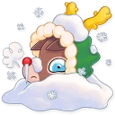 ❄ emoji Mr. Deer Telegram sticker 8 of 31