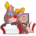 😊 emoji Mr. Deer Telegram sticker 19 of 31