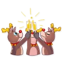 🍻 emoji Mr. Deer Telegram sticker 15 of 31