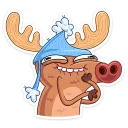 😅 emoji Deer | Олень Telegram sticker 4 of 33
