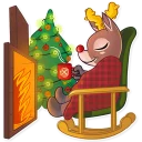 ☕ emoji Mr. Deer Telegram sticker 20 of 31