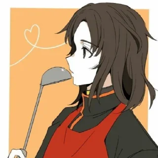 😘 emoji Кай Сато. Telegram sticker 9 of 18