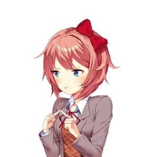 👉 emoji Doki doki Telegram sticker 6 of 81